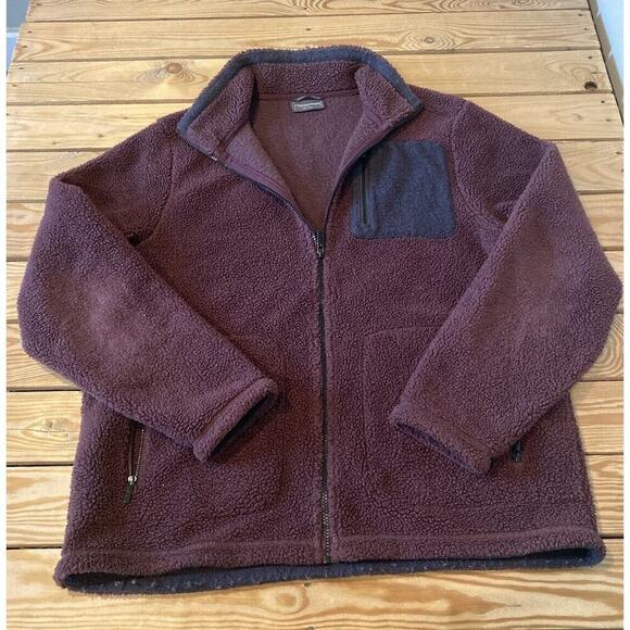 Craghoppers Full Zip Fleece Jacket Size XL Men’s Maroon - Picture 1 of 8